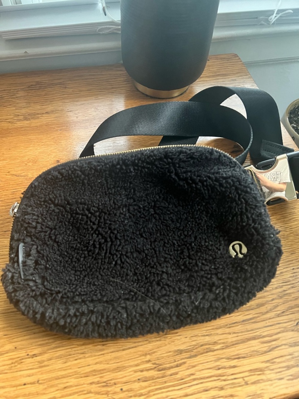 Lululemon Black Sherpa Belt Bag